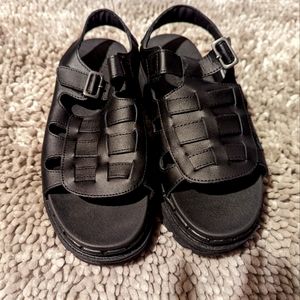 Black Sketchers Sandal